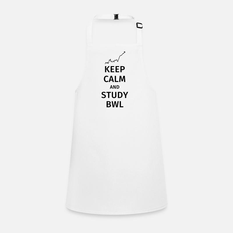 keep calm and study bwl Schürze für Kinder
