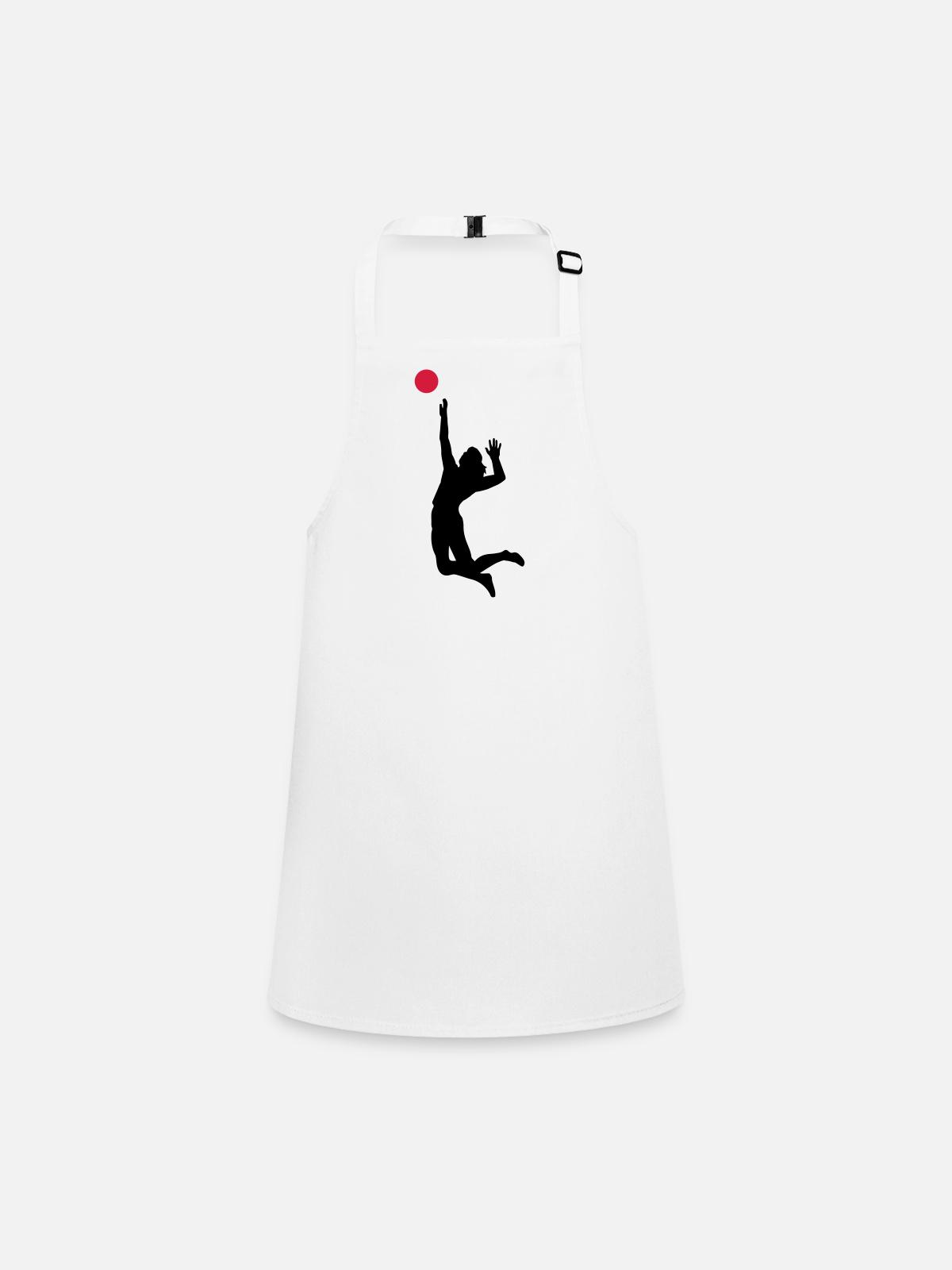 volleyball - Tablier Enfant - blanc - Devant