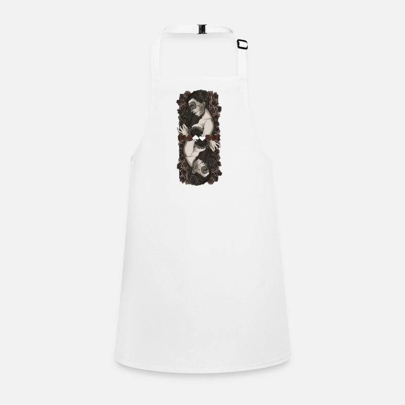 Twin Catrinas in Roses Children's Apron