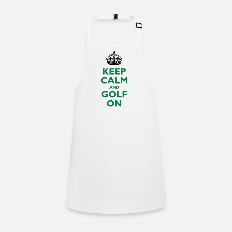 Keep calm and golf on Children's Apron