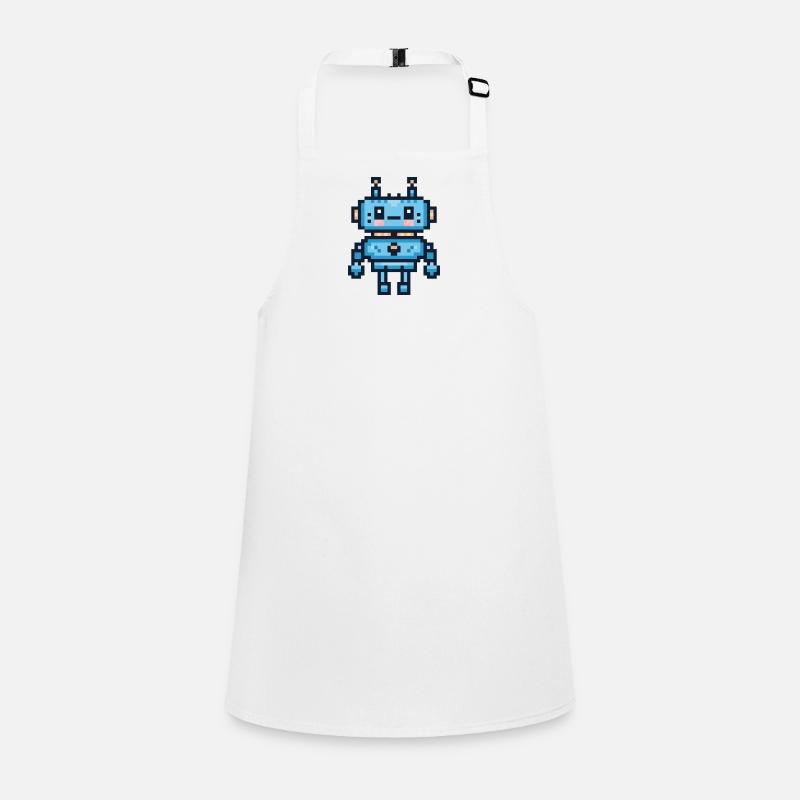 Pixel art robot Children's Apron