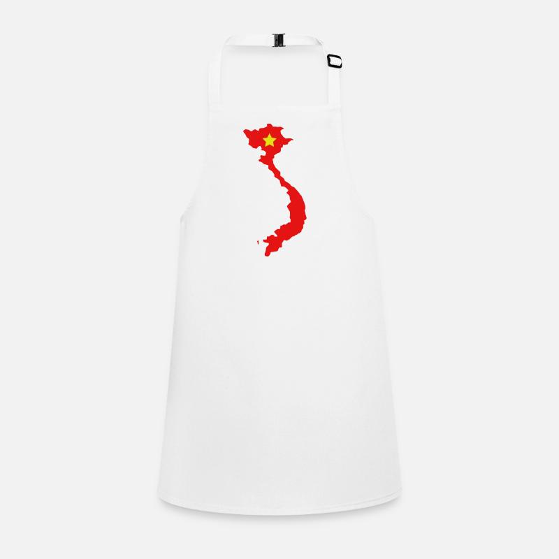 Carte du Vietnam avec drapeau Tablier Enfant