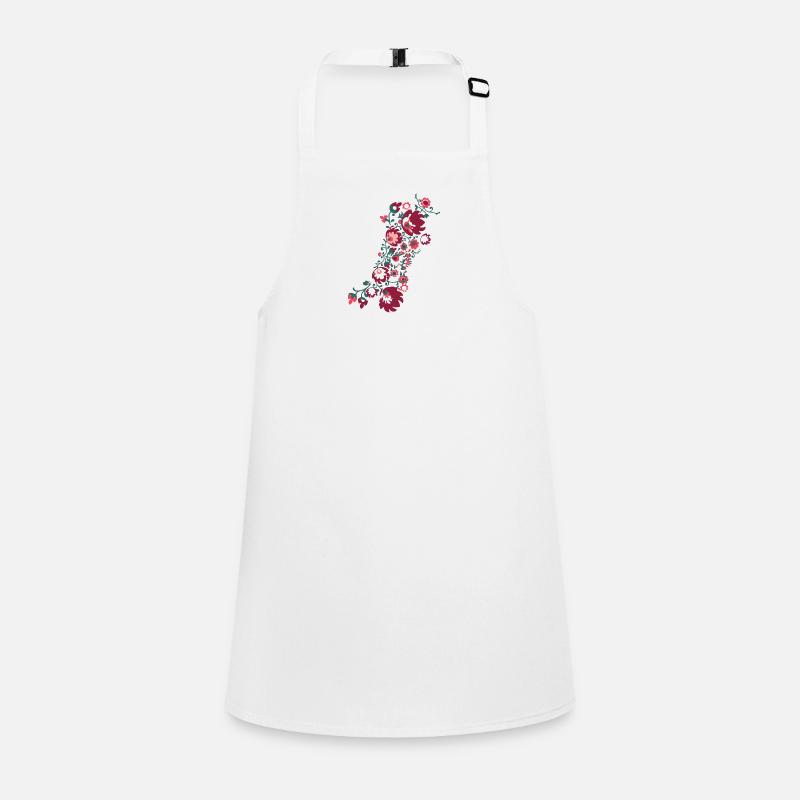 ornamente,blumen,rot,blume,ranke,floral Schürze für Kinder
