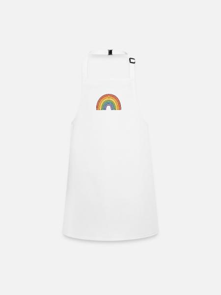 TINY ACTIVISTS | Rainbow - Children's Apron - white - Front
