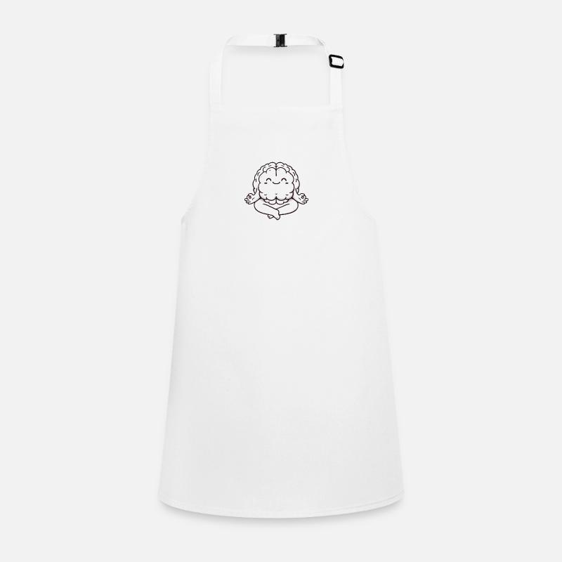 Trust Your Gut Meditating Brain Design Children's Apron