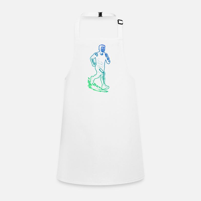 Einfach Running zeitloses Design Schürze für Kinder