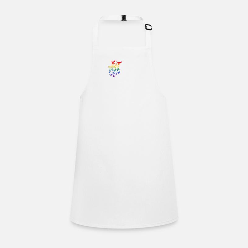 respect love ,love, deaf, graffiti, rainbow Children's Apron