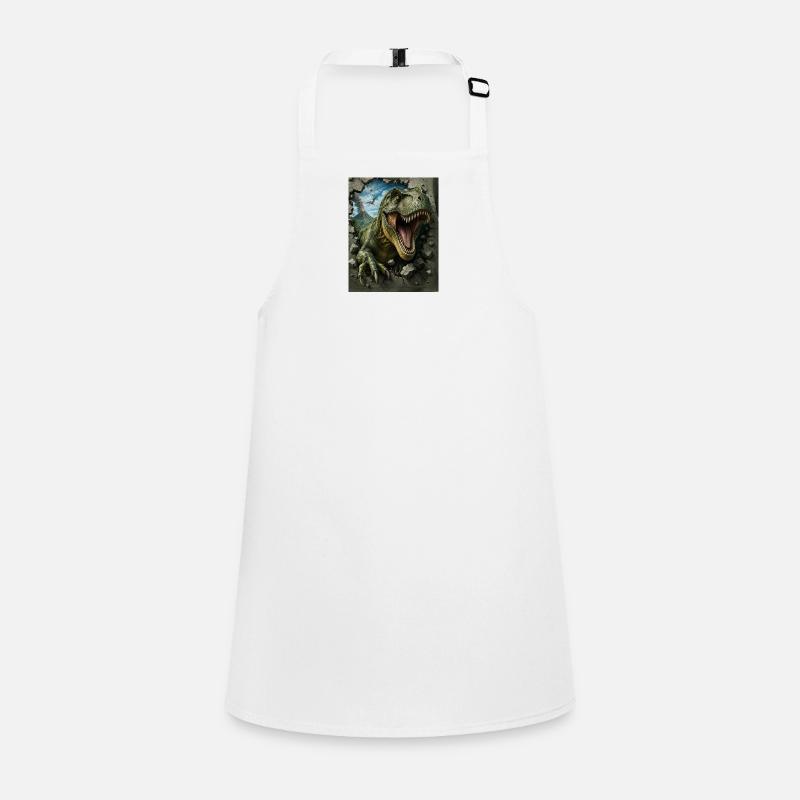 T-Rex eruption from rock face Children's Apron