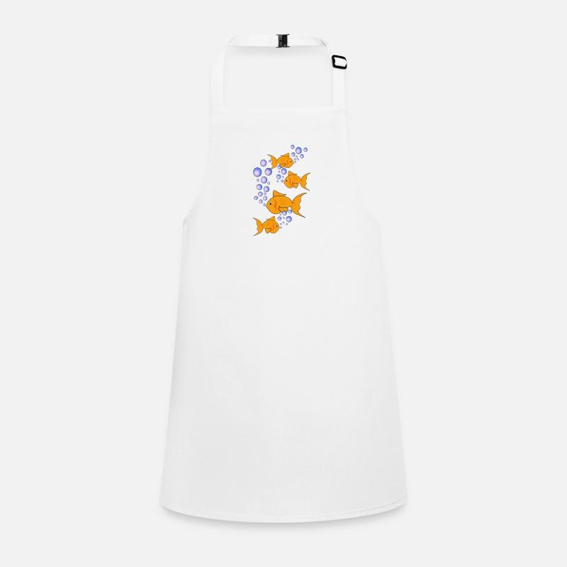 pececitos d'or - Tablier Enfant - blanc