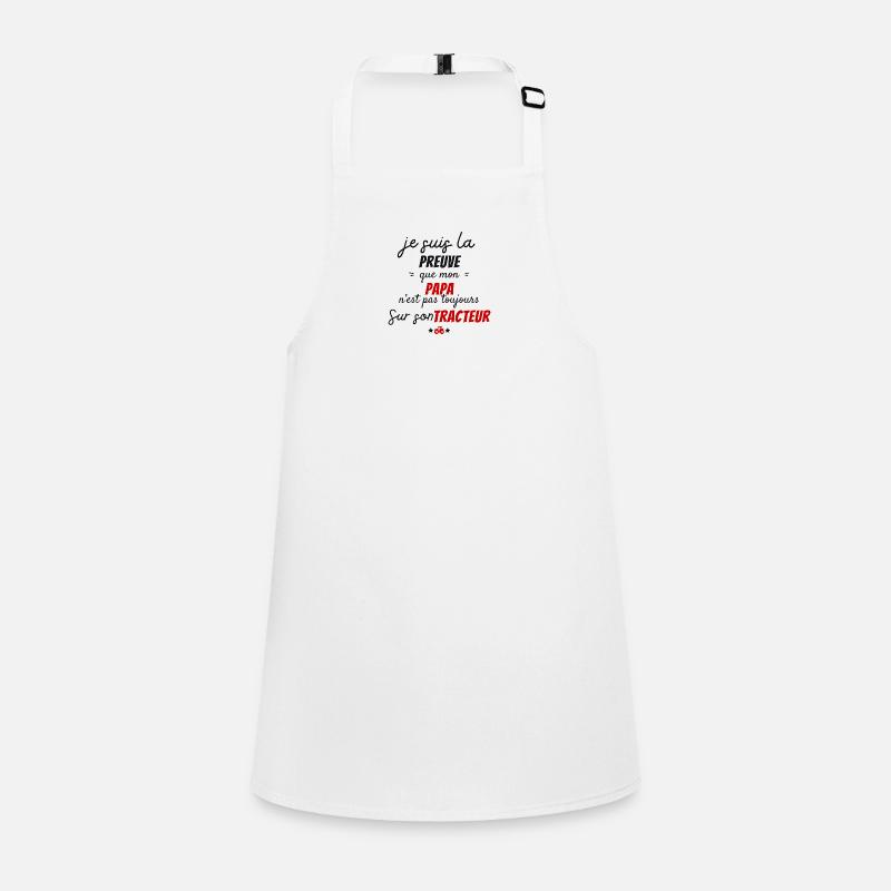 Proof that my dad tractor dad farmer dad Children's Apron