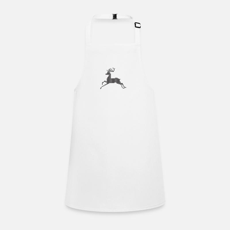 Reindeer Pixel Children's Apron