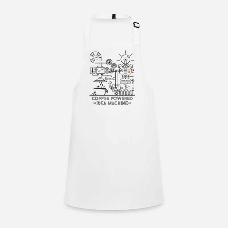 Coffee powered - black Schürze für Kinder