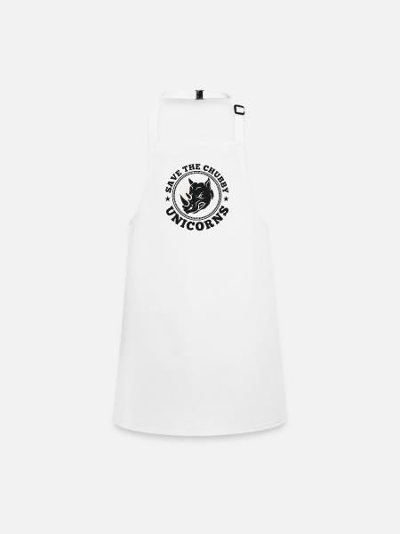 Save the chubby unicorns - Children's Apron - white - Front