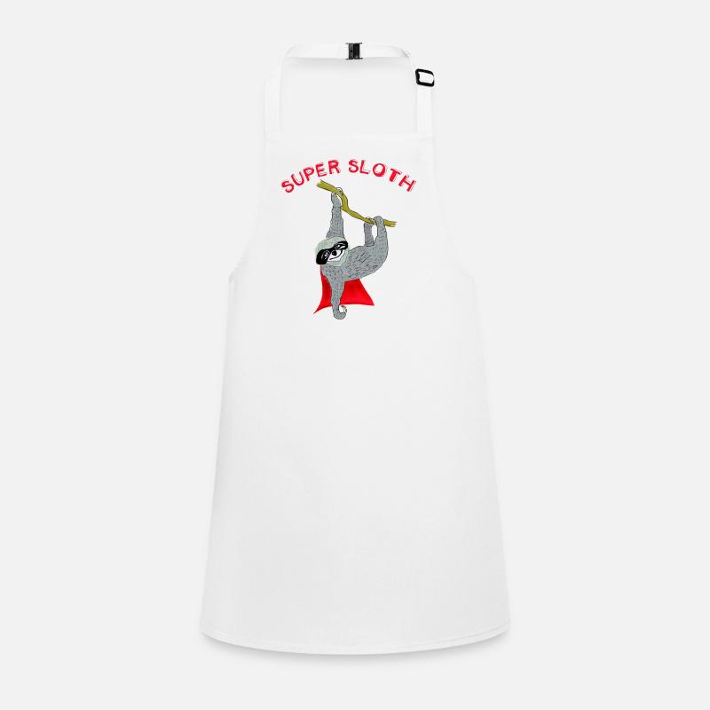 super sloth sloth chill sleep slow nerd lazy Children's Apron
