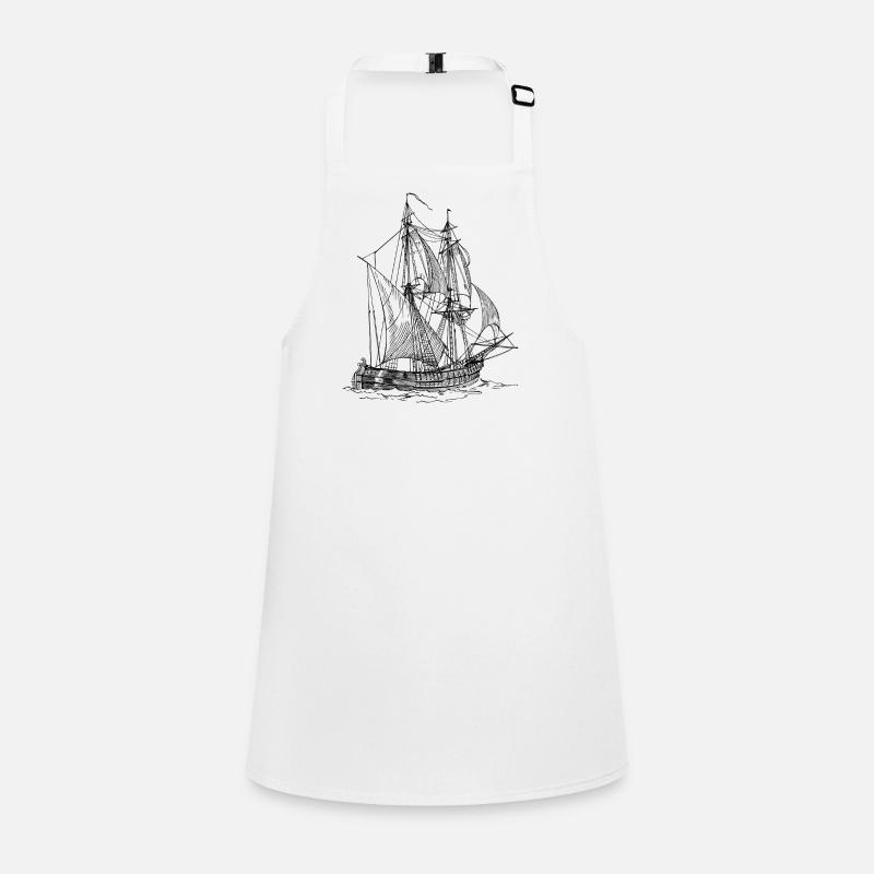 pirate ship boat pirate pirate ship ship skull1 Children's Apron