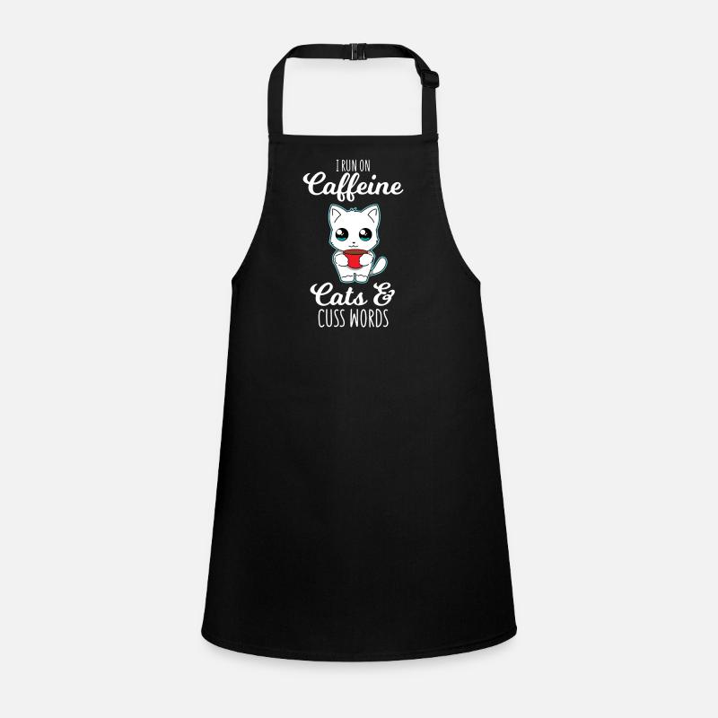 Cats - Coffee - Swearing - Gift Children's Apron