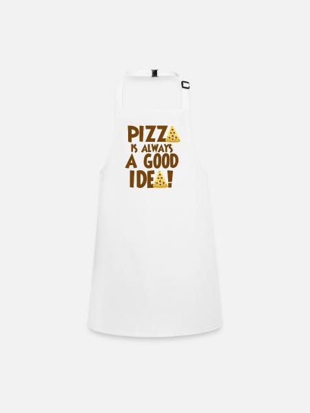 Pizza is always a good idea - Children's Apron - white