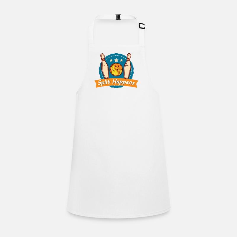 Split Happens Tee Bowling Bowler Tee Children's Apron
