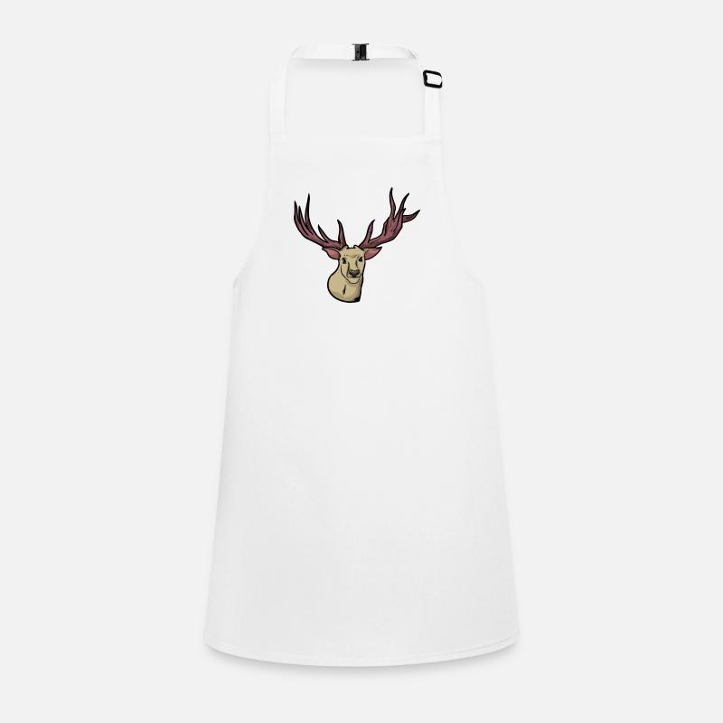 Scary - reindeer - deer - deer antler Children's Apron