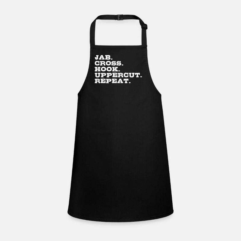 Jab Cross Hook Uppercut Kampfsport Boxen Geschenk Schürze für Kinder