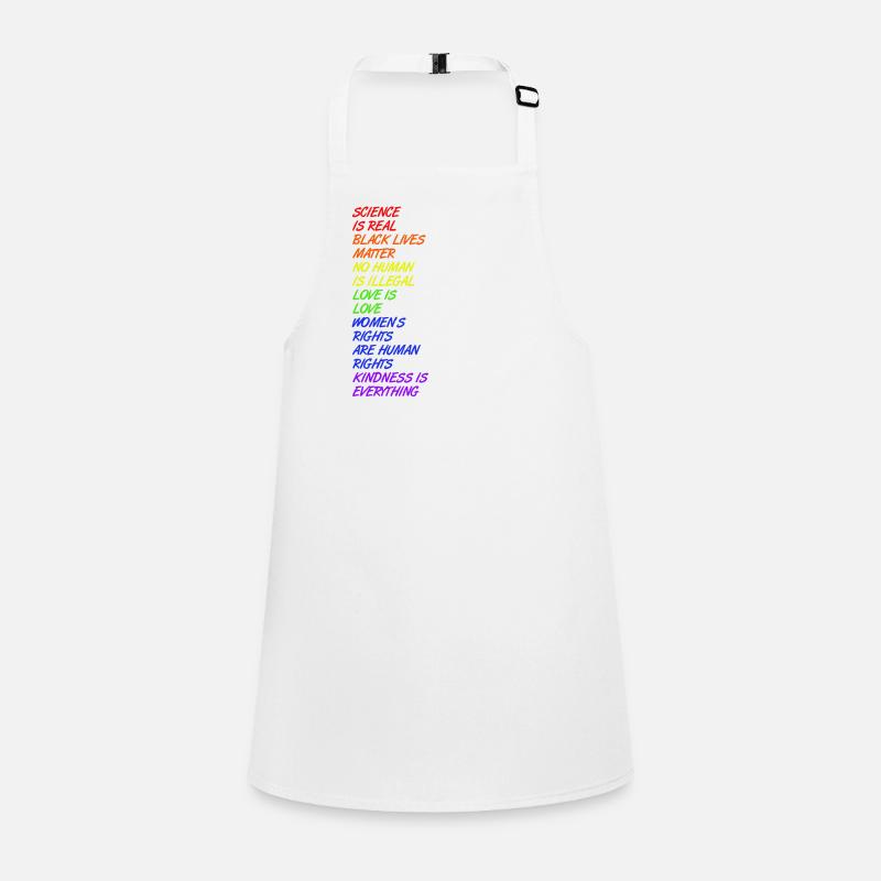 Science is real - LGBT - Children's Apron - white