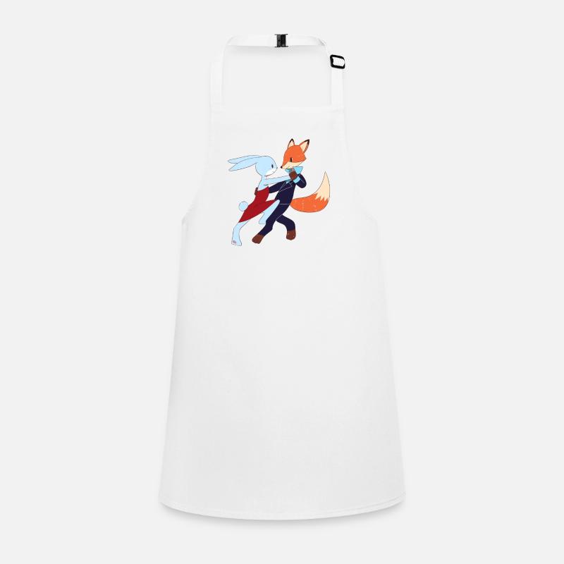 Salsa bunny and fox dance salsa shirt Children's Apron