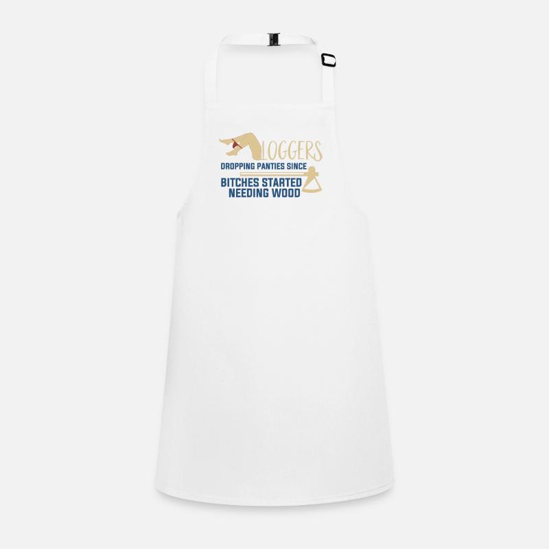 Logging Needing Wood Funny Logger Children's Apron