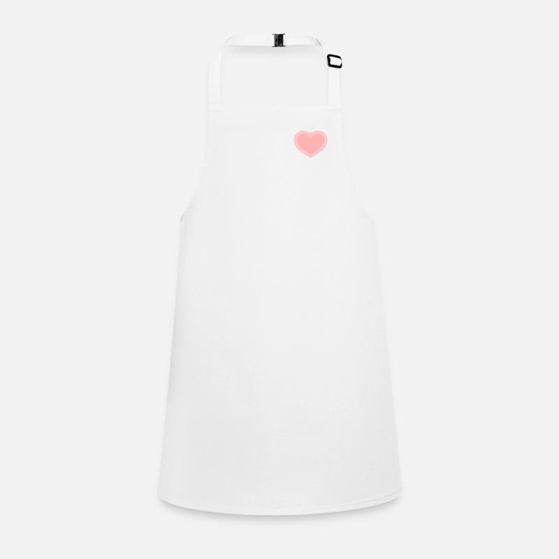 Süßes rosa gehäkeltes Herzchen Schürze für Kinder