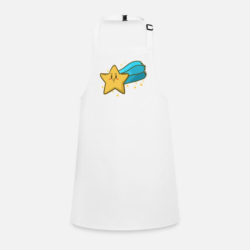 Star Sky Clouds Night Moon Sparkle Chilling idea Children's Apron