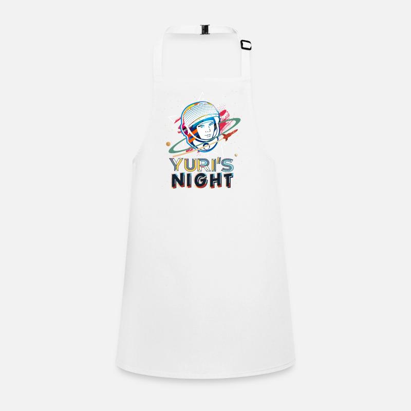 Space Travel Juris Night Eats Astronaut Yuri Gagarin Children's Apron