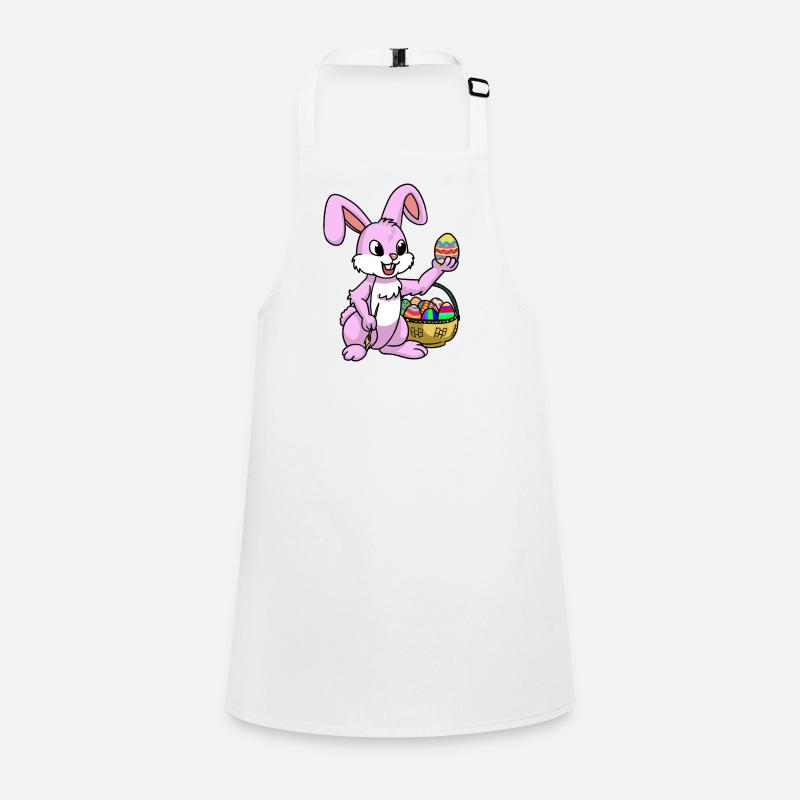 Pink Easter Bunny Egg Easter Bunny Painting Child Easter Eggs Children's Apron