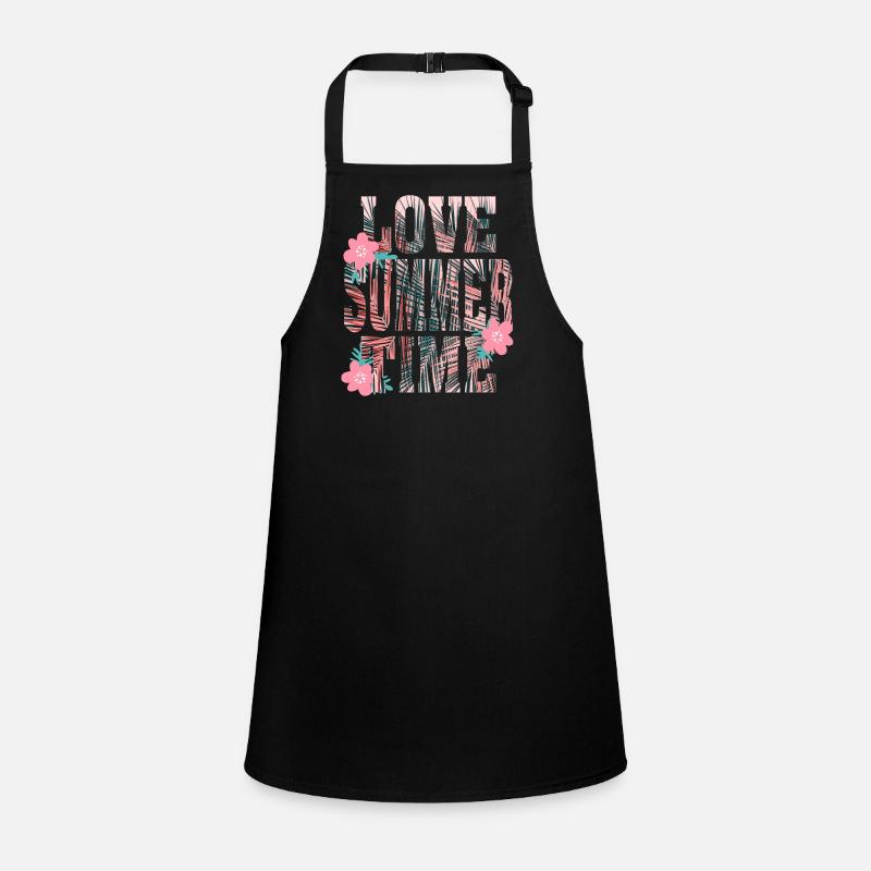 Love Summer Time Palmen Sommer Geschenk Children's Apron
