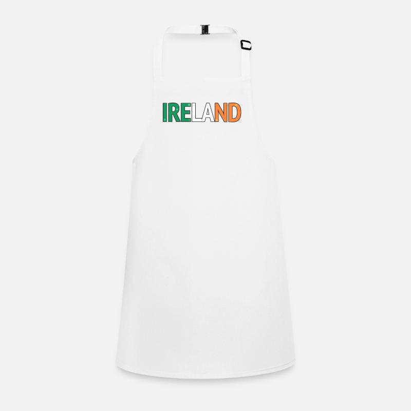 Typographie en blocs de couleur irlandaise Tablier Enfant