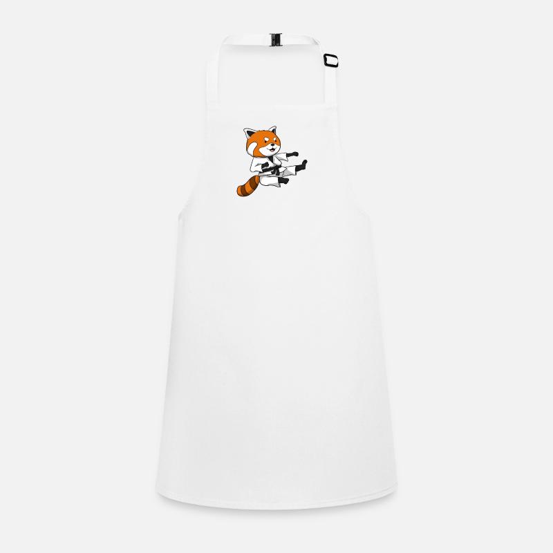 Red Panda Karate Roter Panda Schürze für Kinder