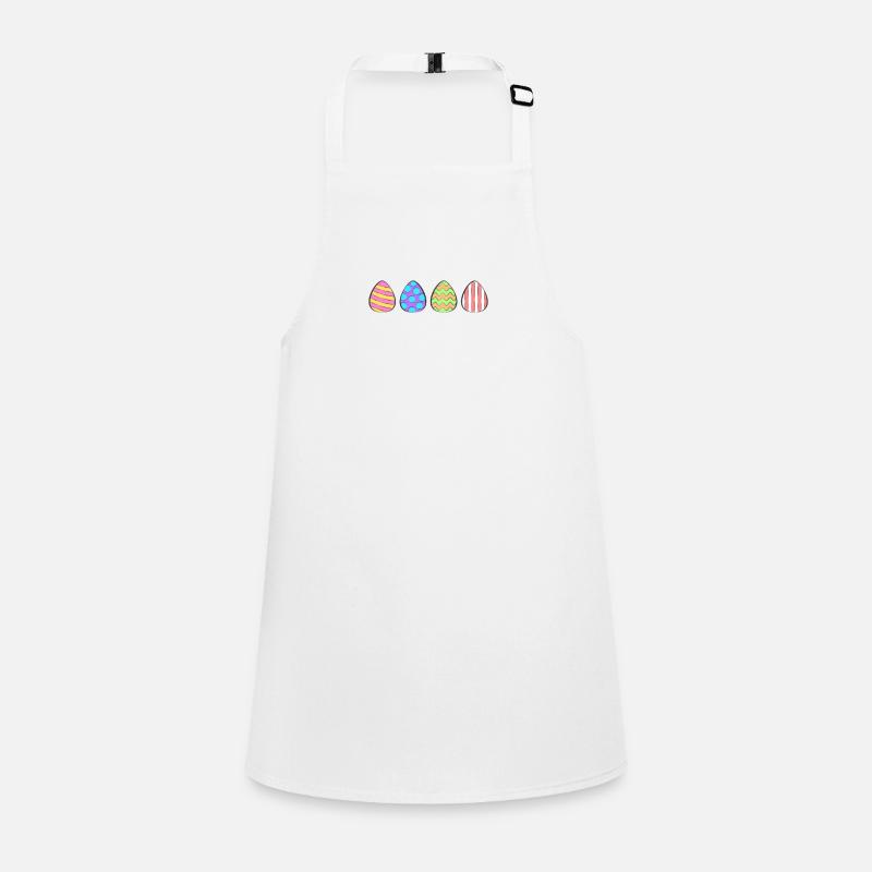 4 colorful Easter eggs Children's Apron
