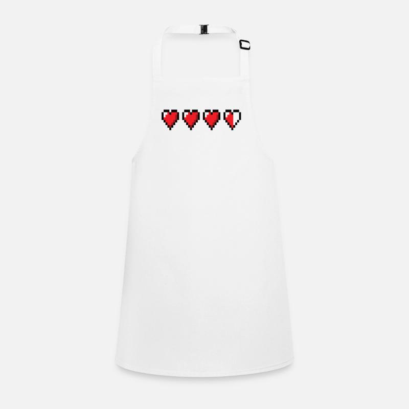 80s hearts Children's Apron