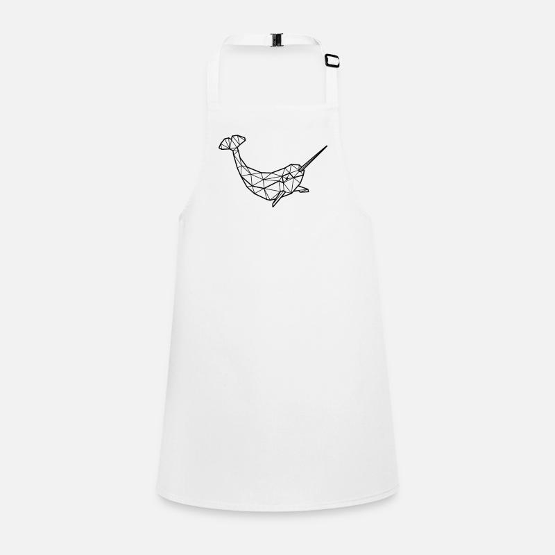 Narwal Polygon Schürze für Kinder