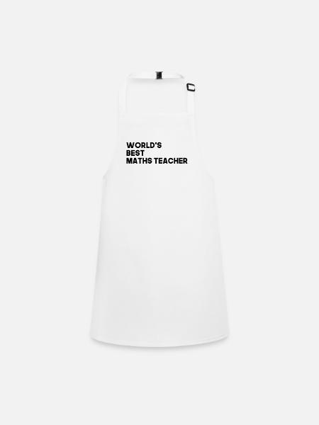 Best math teacher math teacher - Children's Apron - white - Front