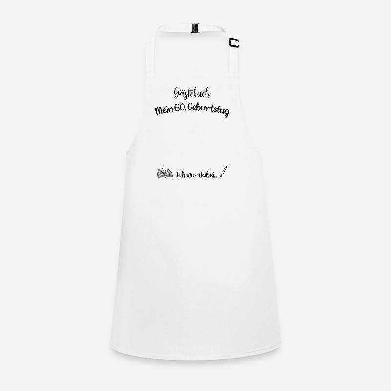 60. Geburtstag - Gästebuch - Geschenk Schürze für Kinder