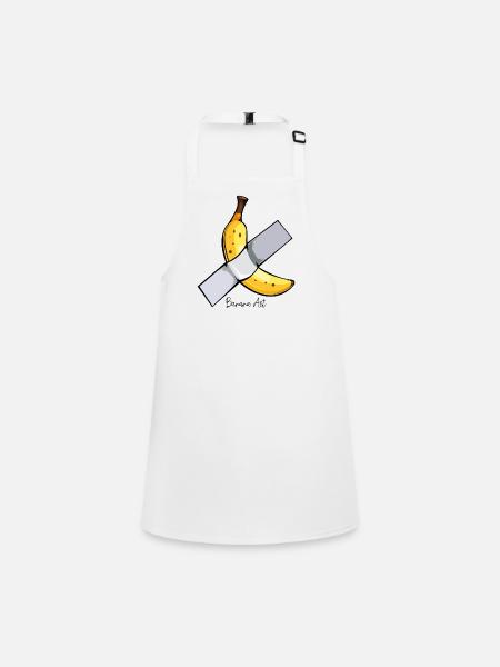 Croix banane avec bandage - Tablier Enfant - blanc - Devant