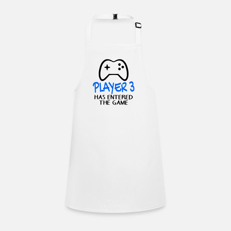 Player 3 has entered the game - Geburt Schwanger Schürze für Kinder