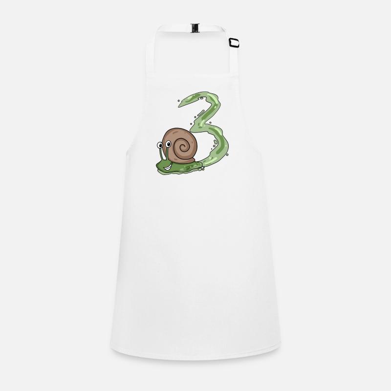 3.Geburtstag Schnecke - 3 Jahre alt Geschenk Schürze für Kinder
