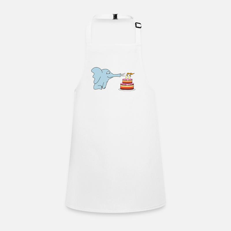 2e anniversaire de l'enfant éléphant Tablier Enfant