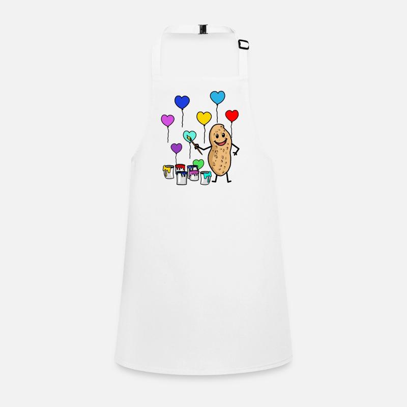 Painter Master Peanut Artist Brush Birthday Children's Apron