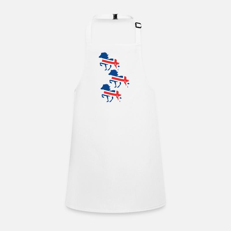 Drapeau du cheval islandais Tablier Enfant