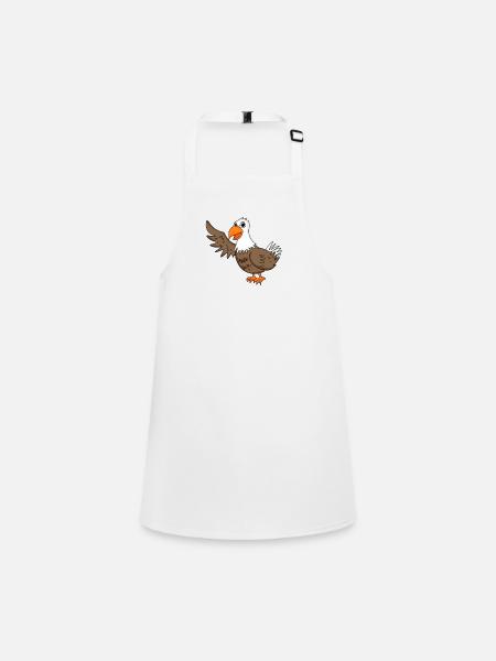 eagle - Children's Apron - white - Front