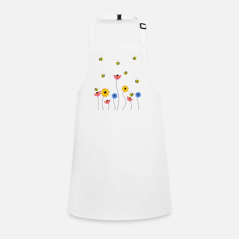 Hummelwiese Hummel Bbee Wasp Honey Meadow Flowers Children's Apron