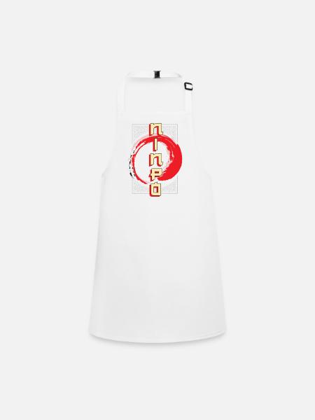 Bujinkan, Bujinkan Japanese Martial Arts, - Children's Apron - white - Front