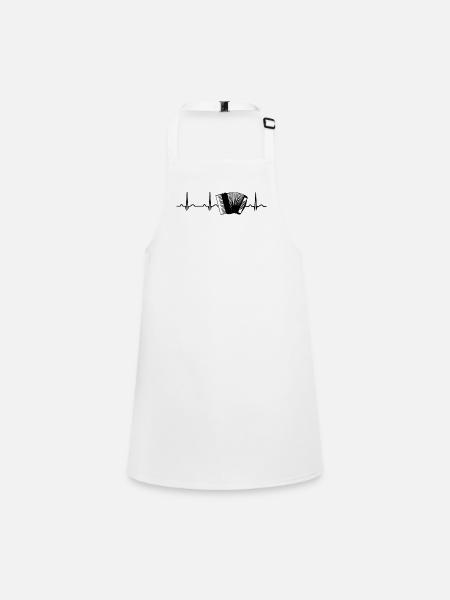 Accordion ECG Musikant - Children's Apron - white - Front
