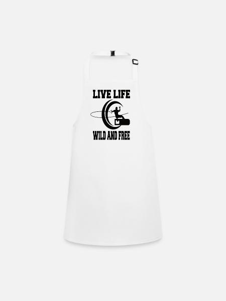 wakeboarding - Children's Apron - white - Front